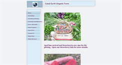 Desktop Screenshot of goodearthorganicfarm.com