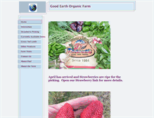 Tablet Screenshot of goodearthorganicfarm.com